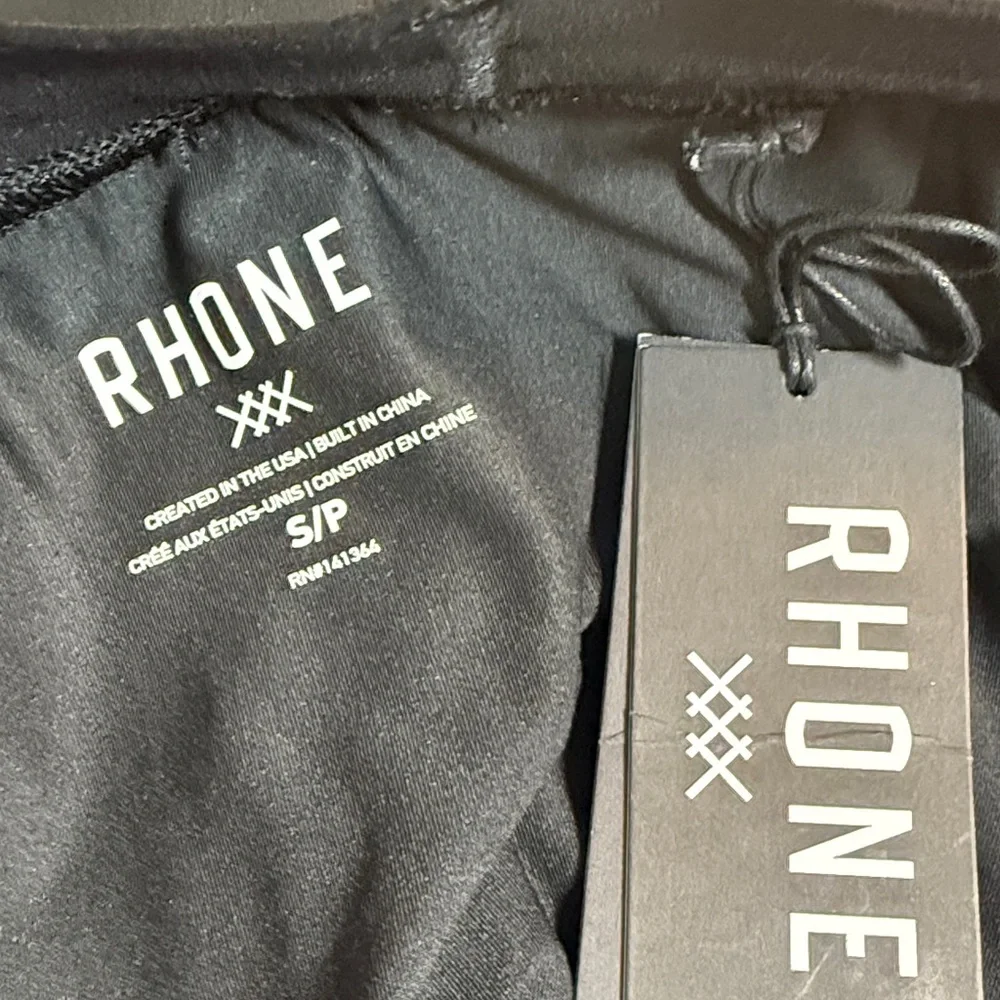 Rhône Men’s 7” Mako Tech Lined Short in Black M-355 Sz S